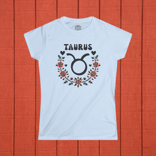 Taurus Zodiac Folk Art Shirt