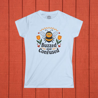 Bumble Bee Buzzed and Confused Folk Art Shirt