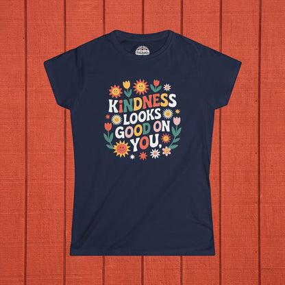 Kindness Looks Good On You Folk Art T-Shirt