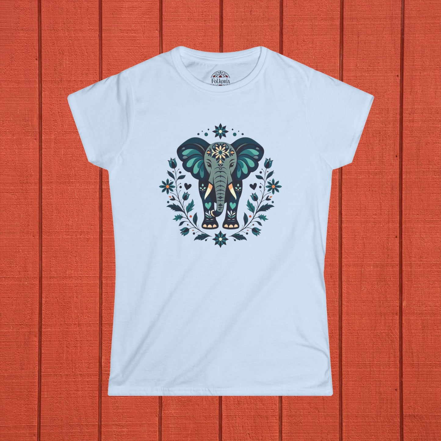 Elephant Folk Art Shirt