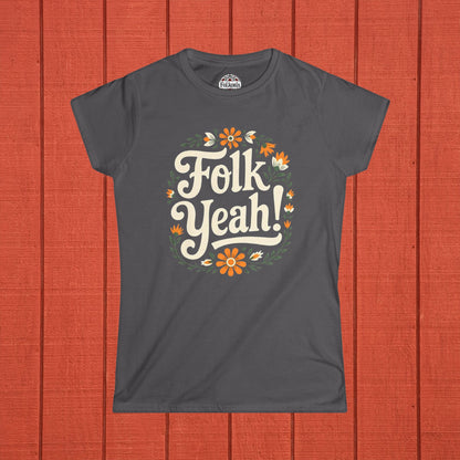 Folk Yeah! Folk Art Women's Softstyle Tee