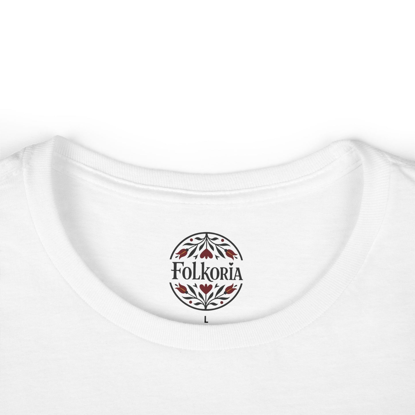 Stay Clever Fox Folk Art Women's Softstyle Tee