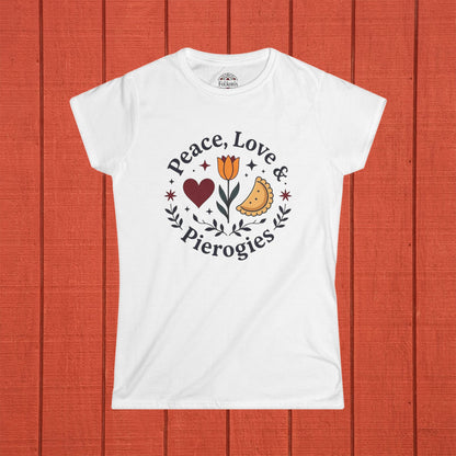 Peace, Love, & Perogies Folk Art Shirt