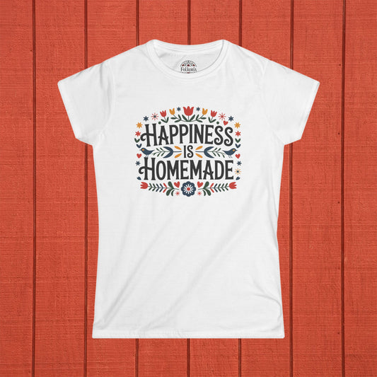 Happiness is Homemade Folk Art Shirt