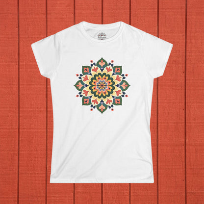 Lotus Mandala Folk Art Shirt