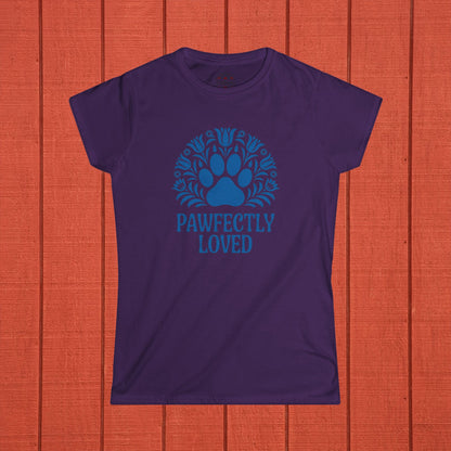 Pawfectly Loved - Dog Paw Print - Folk Art Shirt