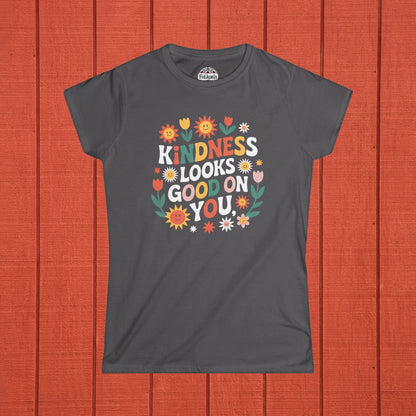 Kindness Looks Good On You Folk Art T-Shirt