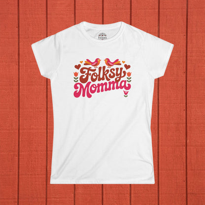 Folksy Momma Folk Art Shirt