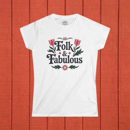 Folk & Fabulous Folk Art Women's Softstyle Tee