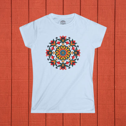 Mandala Folk Art Women's Softstyle Tee