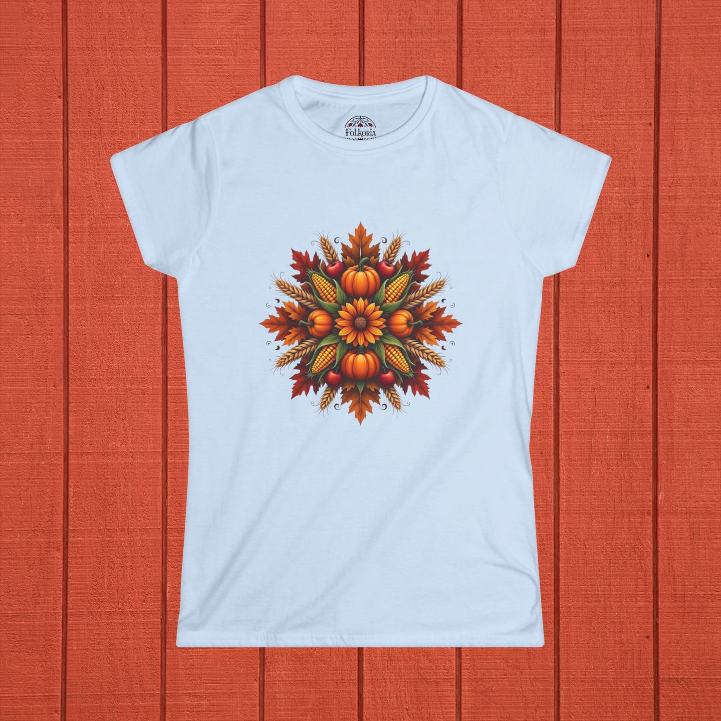 Autumn Equinox Mandala Folk Art Shirt