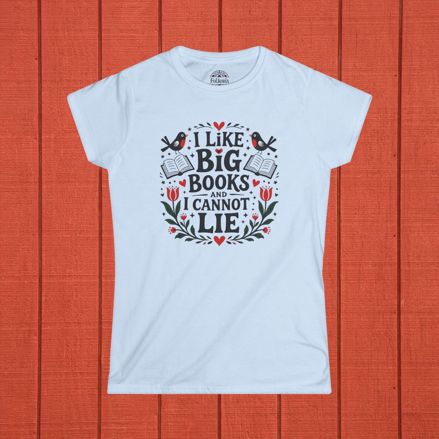 I Like Big Books Folk Art Shirt