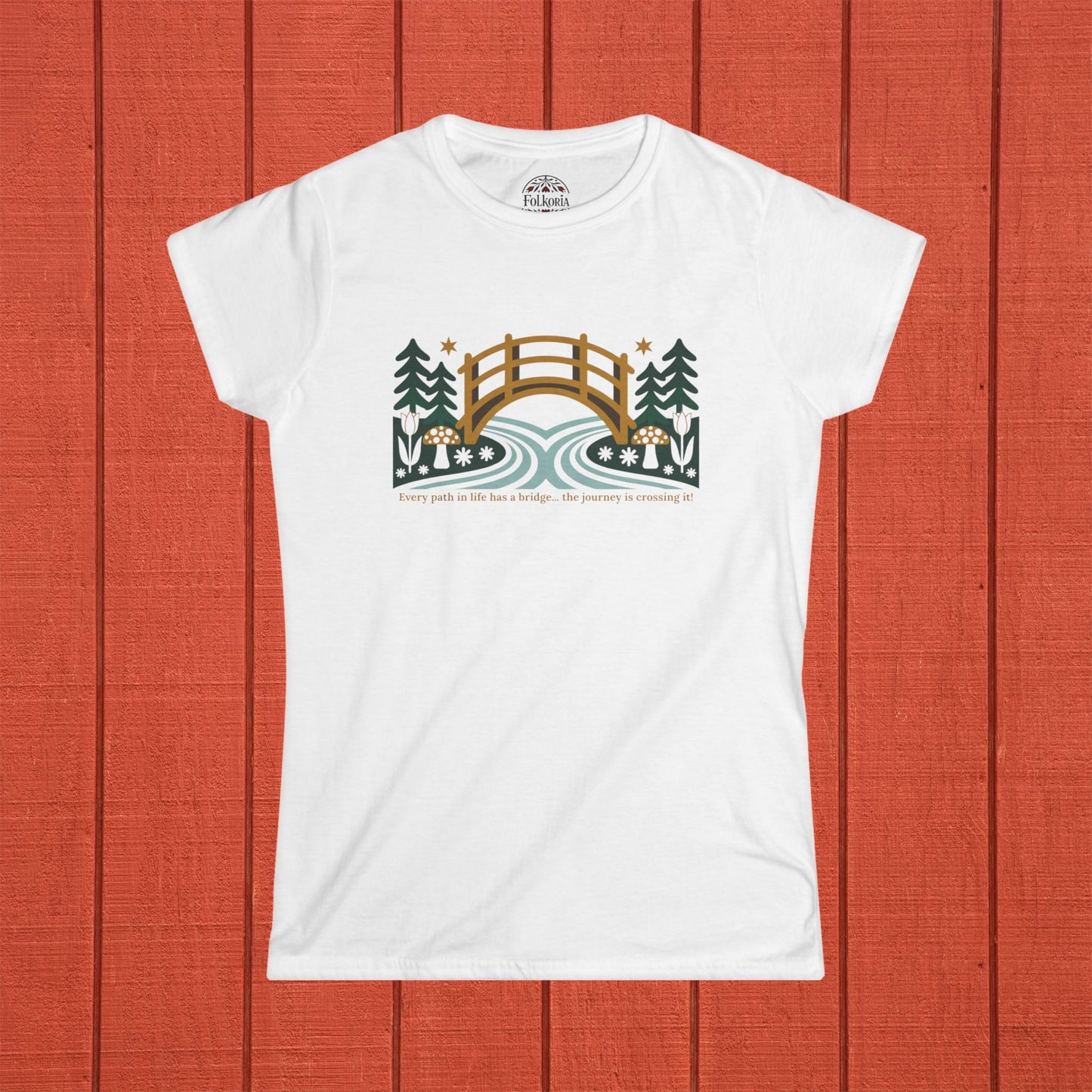 Foot Bridge Folk Art Shirt