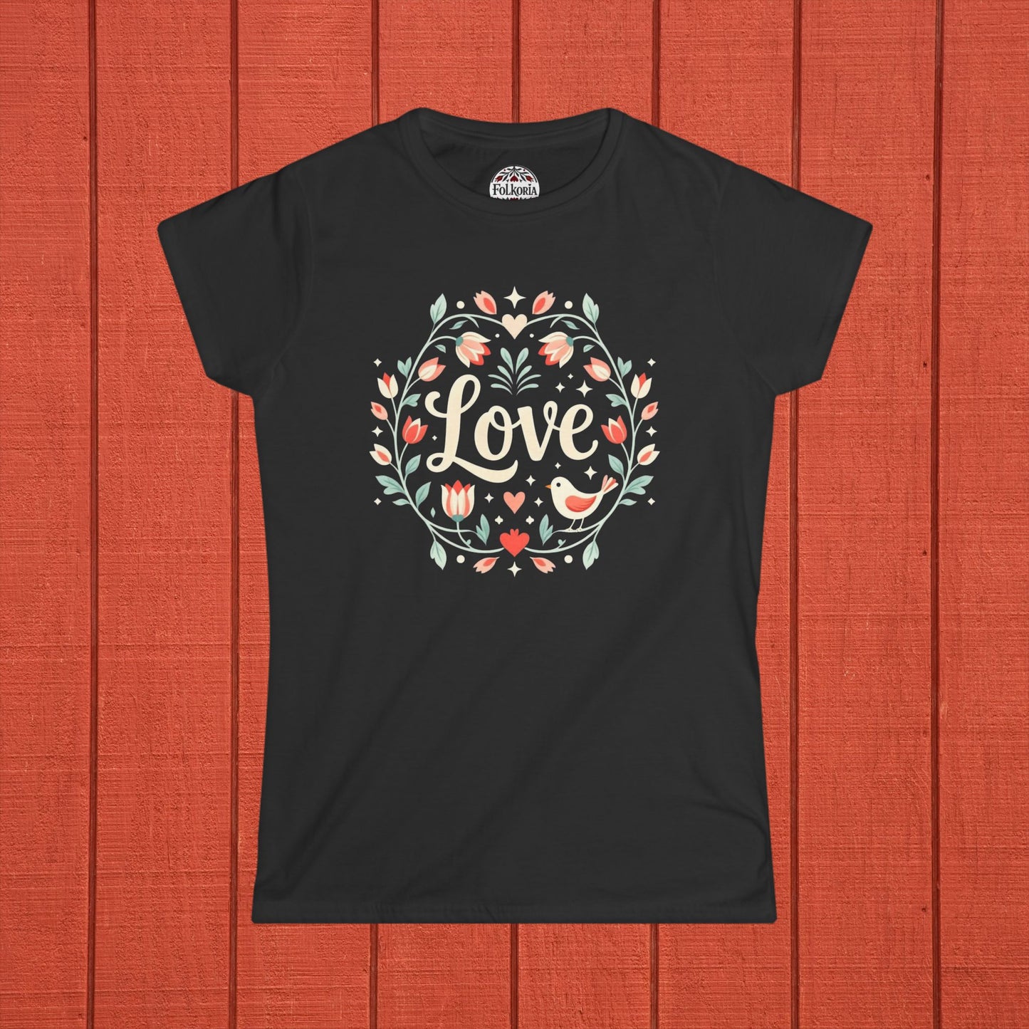 Love Folk Art T-Shirt