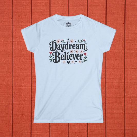 Daydream Believer Folk Art Women's Softstyle Tee