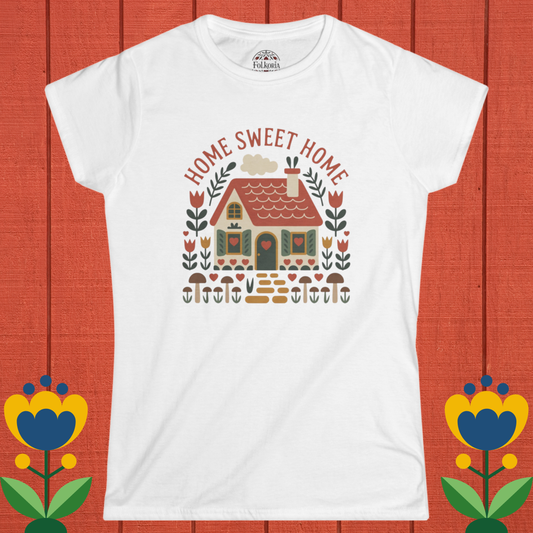 Home Sweet Home Cottage Folk Art Shirt