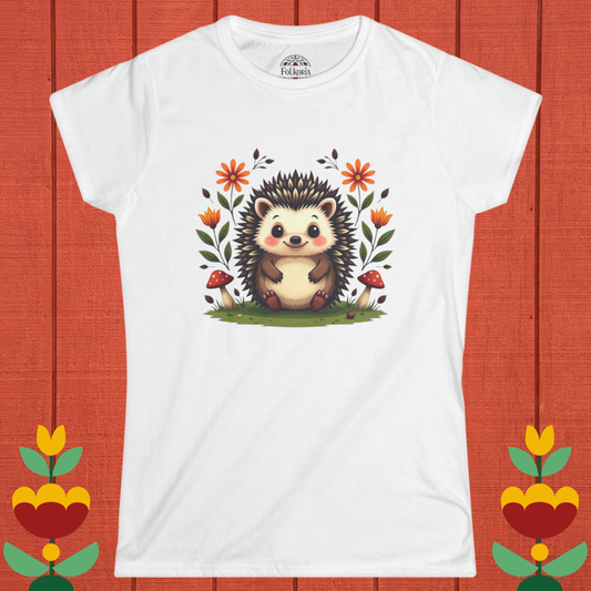 Whimsical Hedgehog Folk Art Shirt