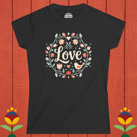 Love Folk Art T-Shirt