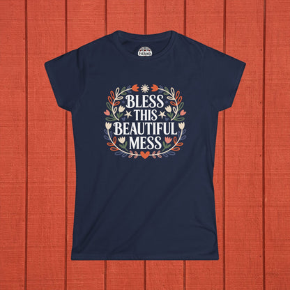 Bless This Beautiful Mess Folk Art T-Shirt