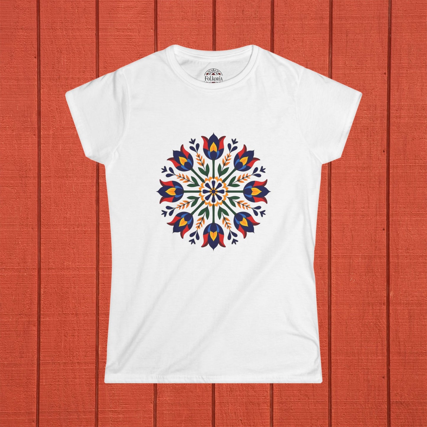 Farmhouse Bloom Mandala Folk Art Shirt