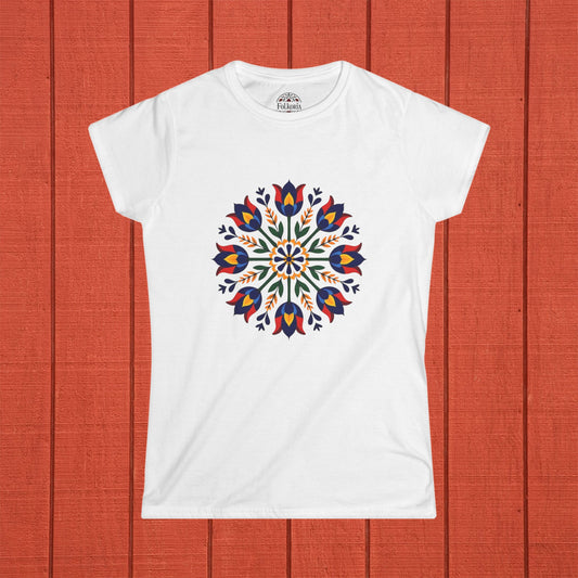 Farmhouse Bloom Mandala Folk Art Shirt