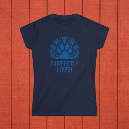 Pawfectly Loved - Dog Paw Print - Folk Art Shirt