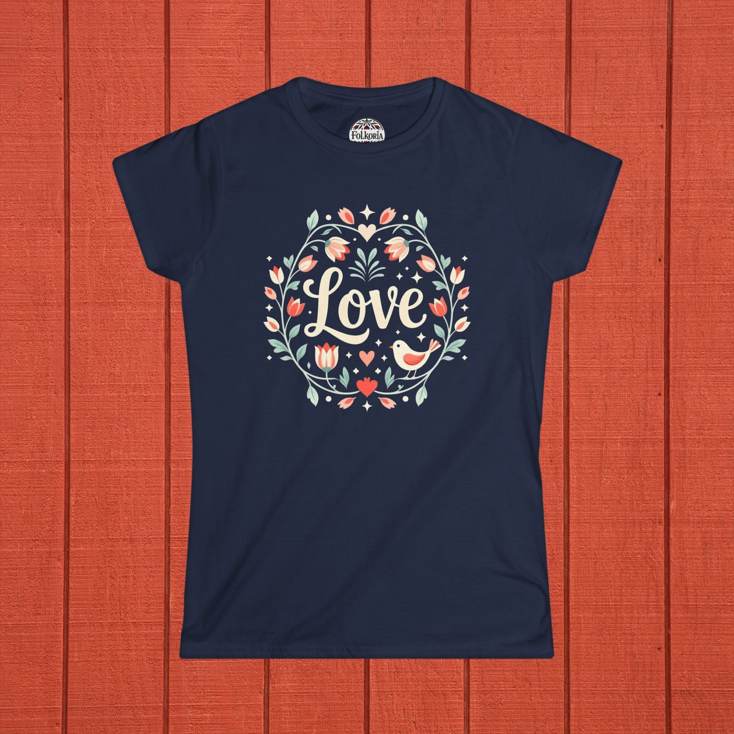 Love Folk Art T-Shirt