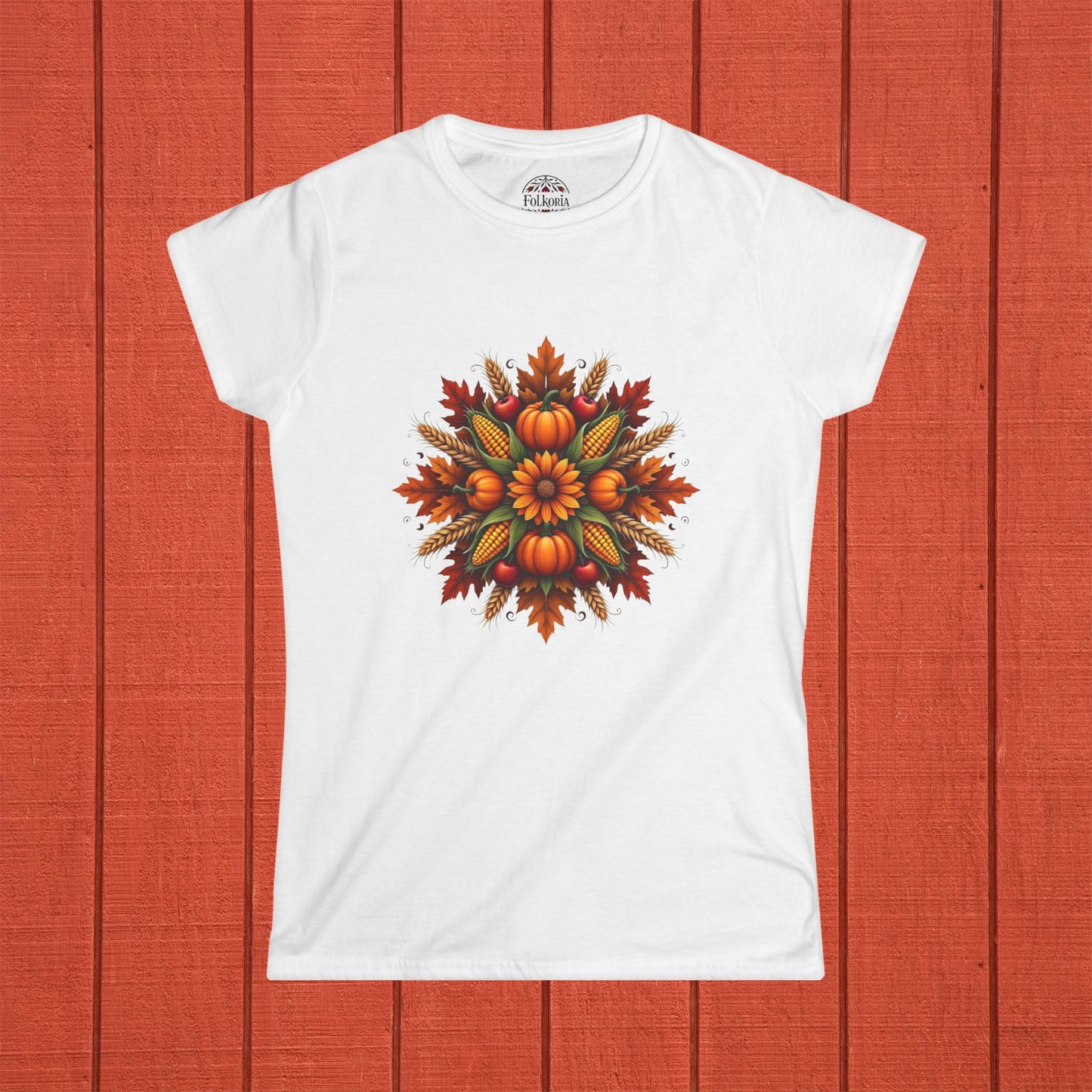 Autumn Equinox Mandala Folk Art Shirt