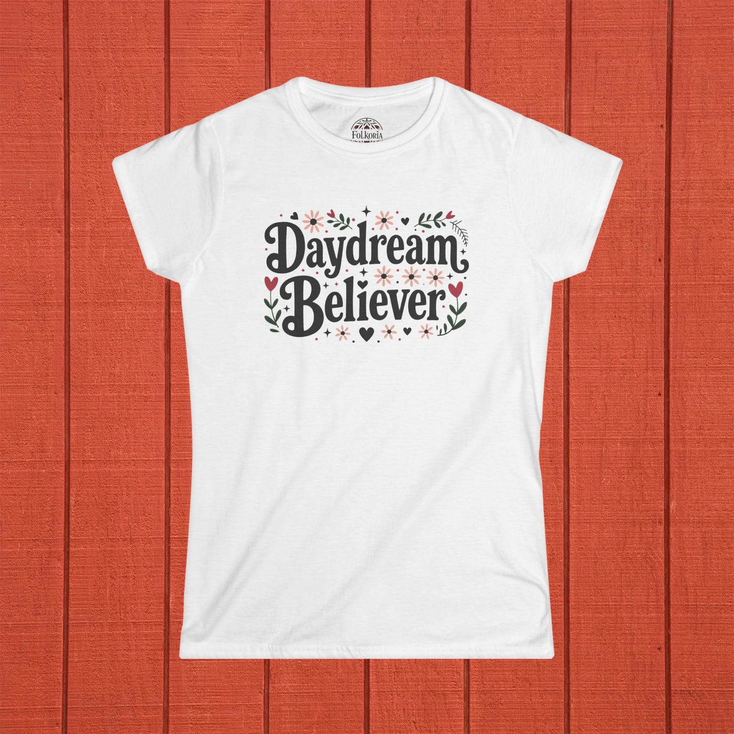 Daydream Believer Folk Art Women's Softstyle Tee