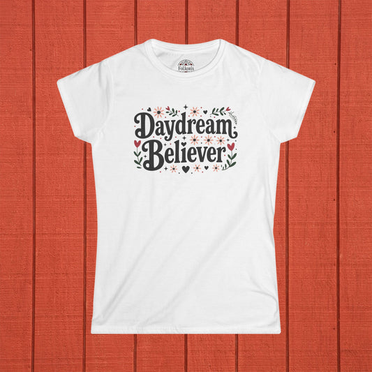 Daydream Believer Folk Art Women's Softstyle Tee