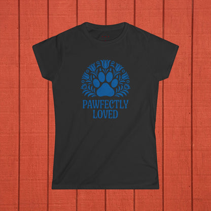 Pawfectly Loved - Dog Paw Print - Folk Art Shirt