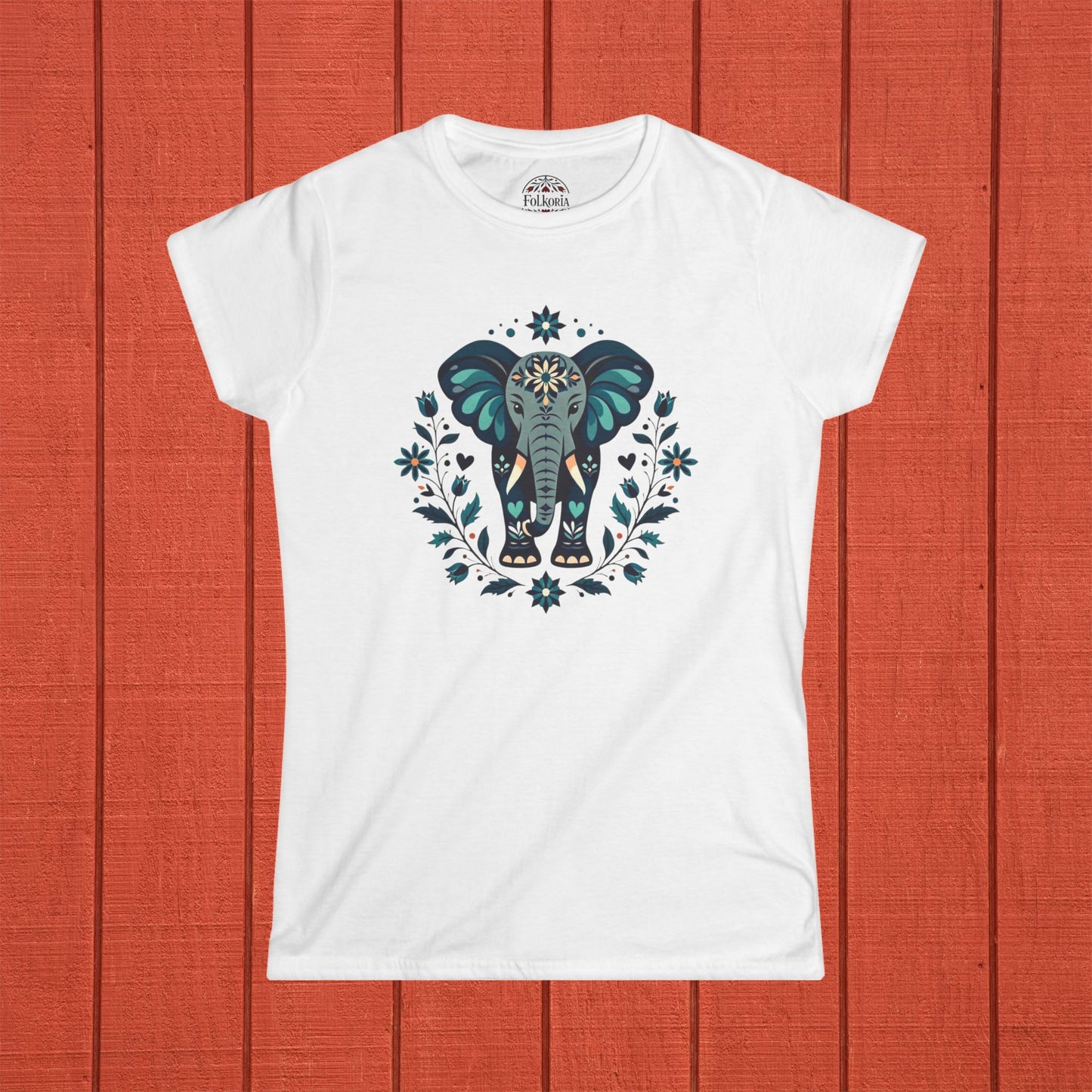 Elephant Folk Art Shirt