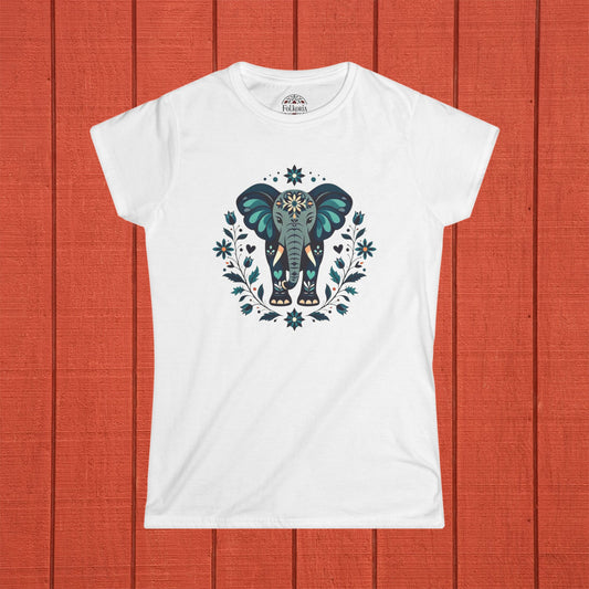 Elephant Folk Art Shirt