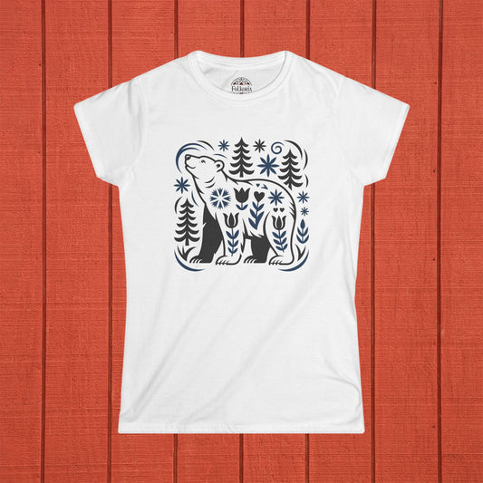Polar Bear Folk Art Shirt