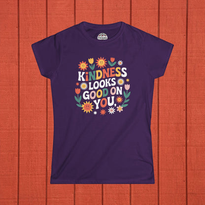 Kindness Looks Good On You Folk Art T-Shirt